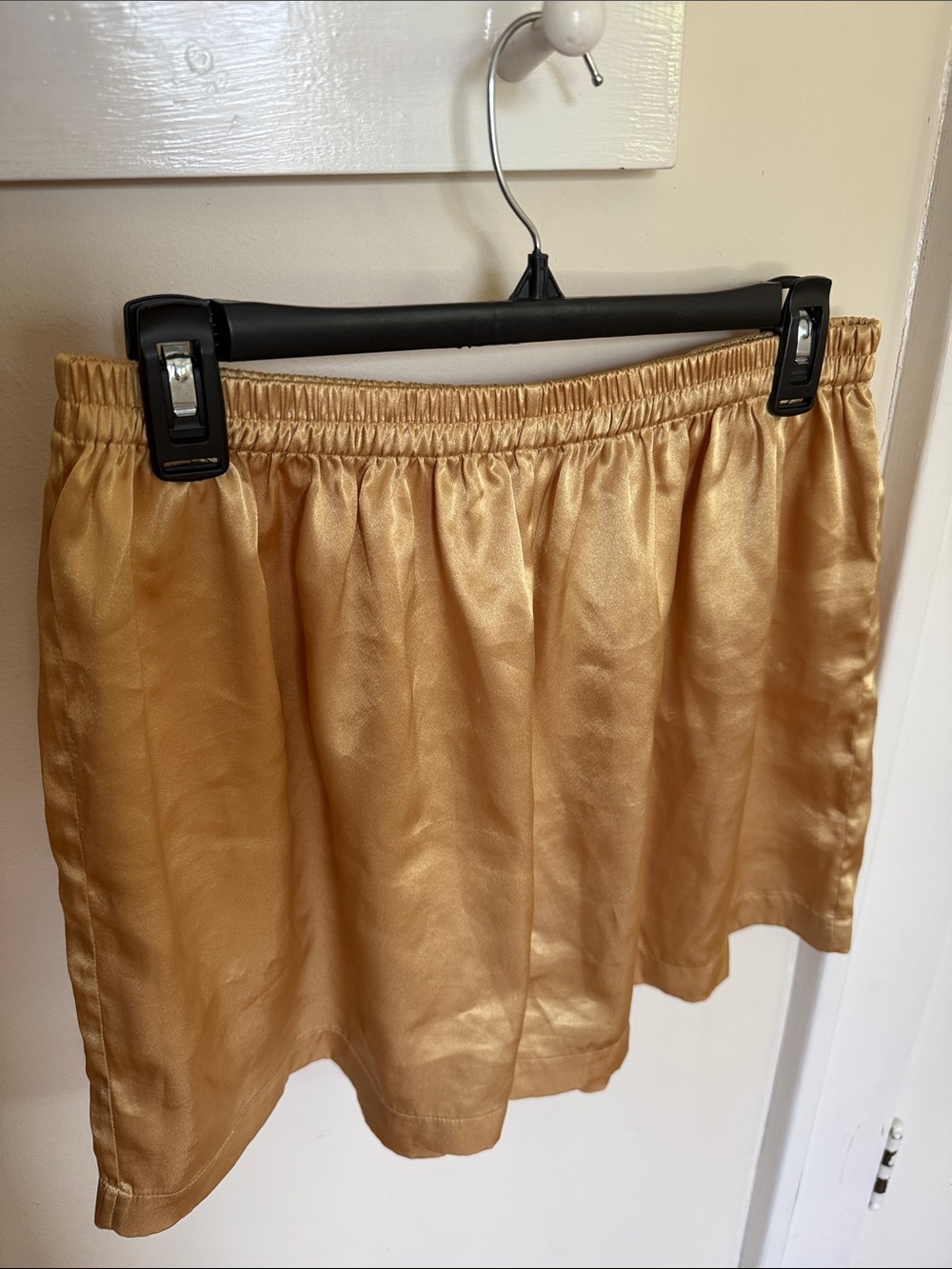 Victoria's Secret Gold Satin-Look Tap Pants